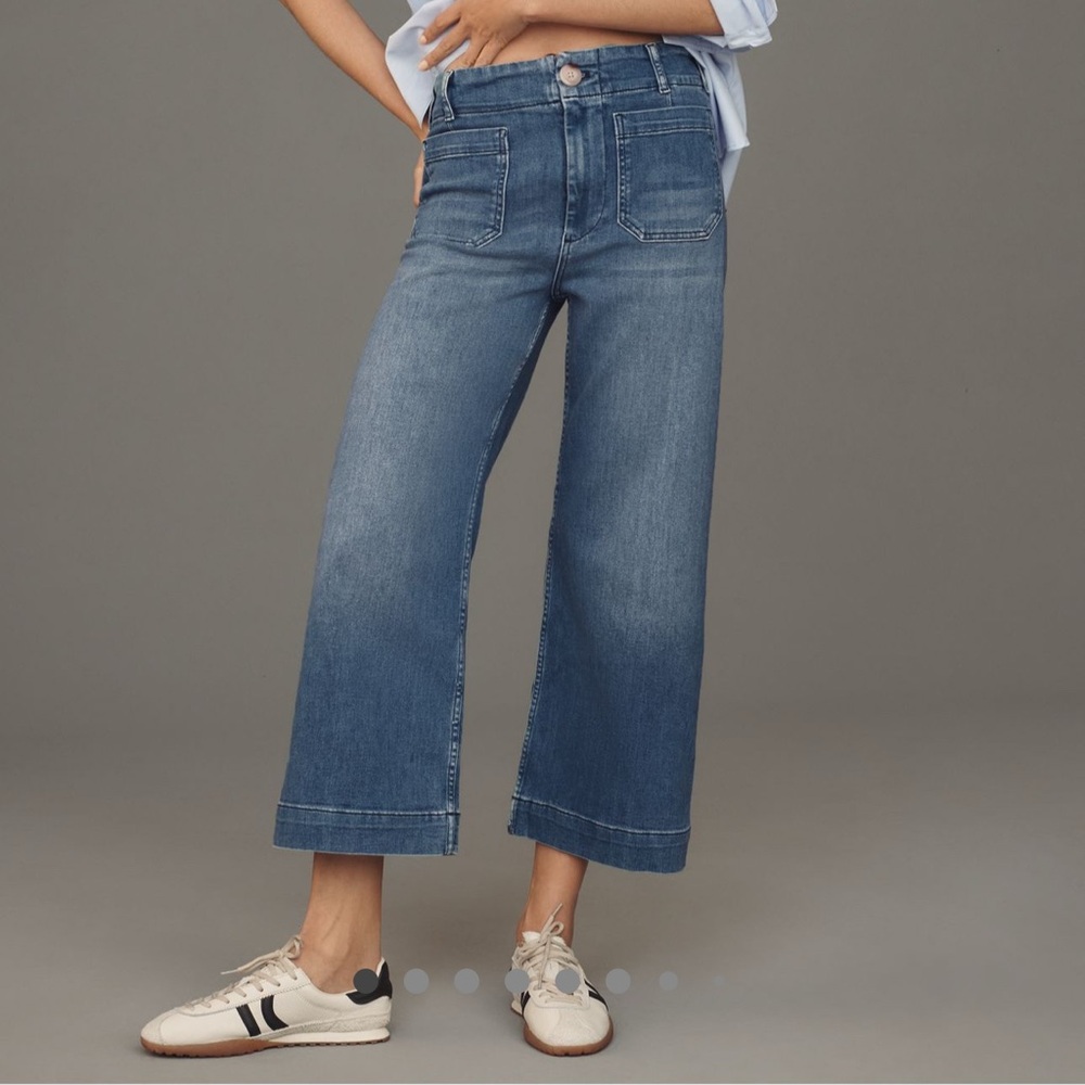 Anthropologie Maeve Denim Collets Flare & Wide Leg Jeans petite 28